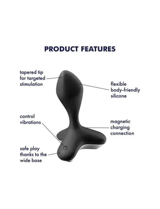 Анальна пробка з вібрацією Satisfyer Game Changer Black Львів - фото 4