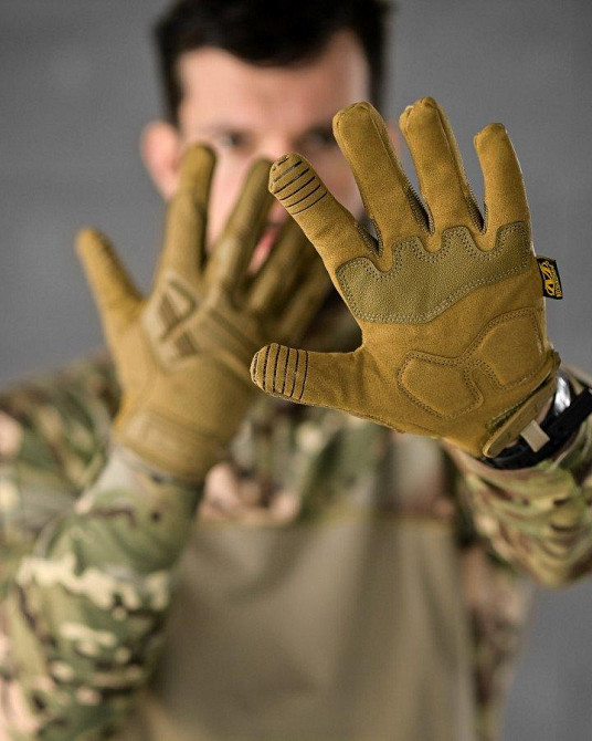 Тактичні рукавички чоловічі m-pact койот Одесса - изображение 3