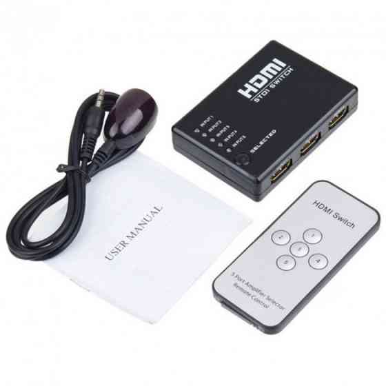 HDMI Switch 5 port HDMI (5xHDMI-1xHDMI) c пультом Полтава