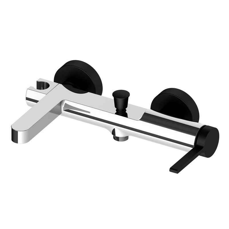 Змішувач для ванни VOLLE MORA cromo+de la noche хром / чорний 1537.030125 Київ - фото 1