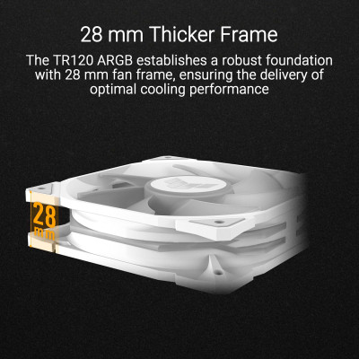 Кулер для корпуса ASUS TUF GAMING TR120 FAN ARGB WHITE (90DA0093-B09000) Винница - изображение 5