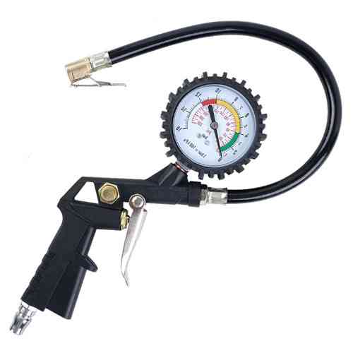 Пистолет для накачивания колес и шин с манометром 0-220 PSI 0-16 Бар компрессорный насос авто Киев