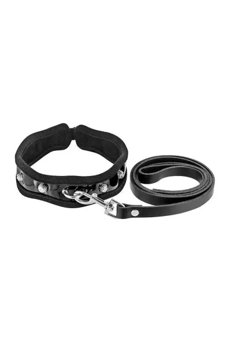 Повідець Fetish Tentation Premium Patent leather chocker and leash Львов - изображение 1