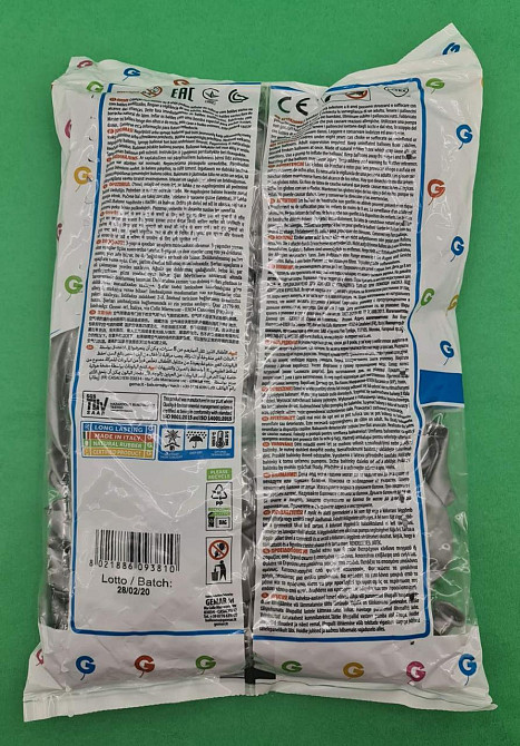 Повітряні кулі сталевий металік 10" (25 см) Gemar 100 шт (1 пач.) Харків - фото 2