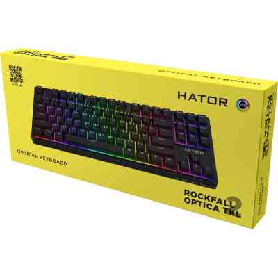 Клавіатура Hator Rockfall 2 Optica TKL Black USB Black (HTK-730) Вінниця