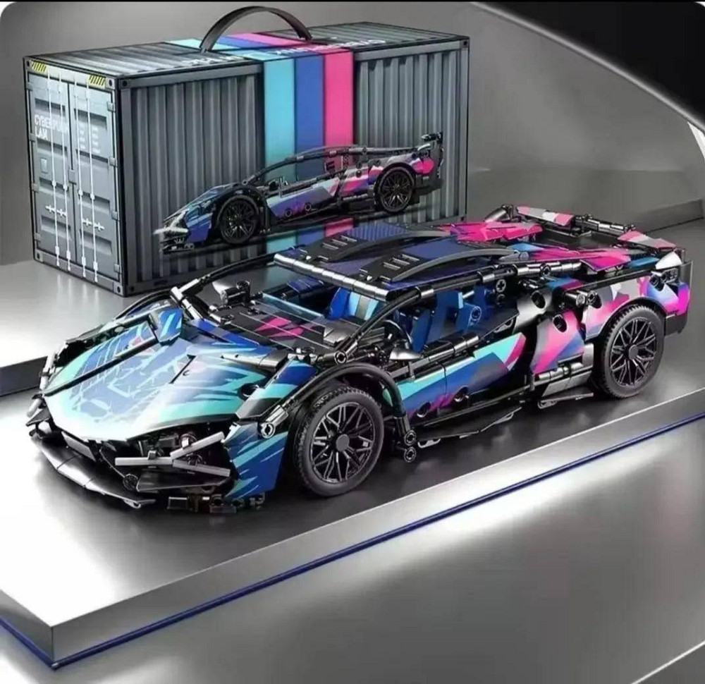 Конструктор спортивна машинка Lamborghini Cyberpunk, 1314 деталей, Маштабо 1:14 Ламба кіберпанк Київ - фото 2