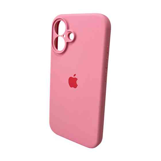 Чехол для iPhone 16, силиконовый, светло-розовый Киев