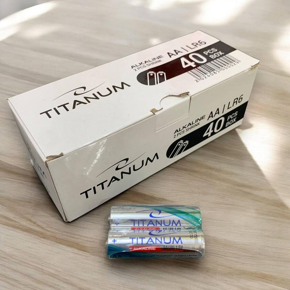 Батарейки Super Alkaline TITANUM AA/LR06 1.5V блок батарейок/40штук Харків - фото 4