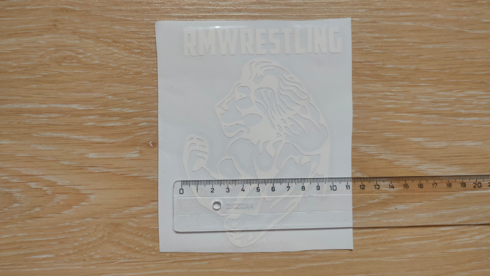 Наклейка на авто Лев rmwrestling Біла Київ - фото 3