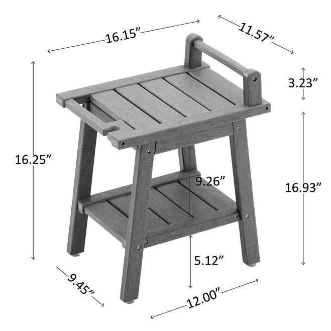 Стілець для ванної "Насбаум" каррі Миколаїв - фото 2