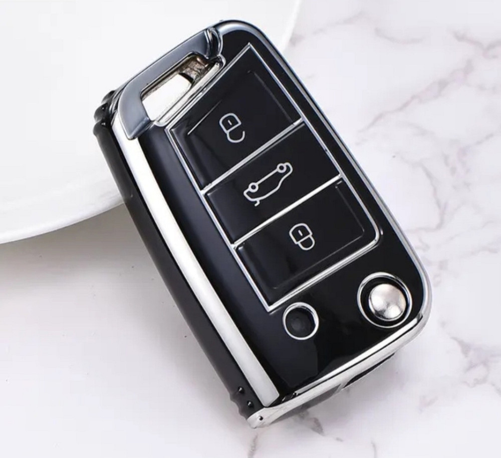 Захисний чохол для автомобільного ключа Volkswagen Чорний Смела - изображение 1