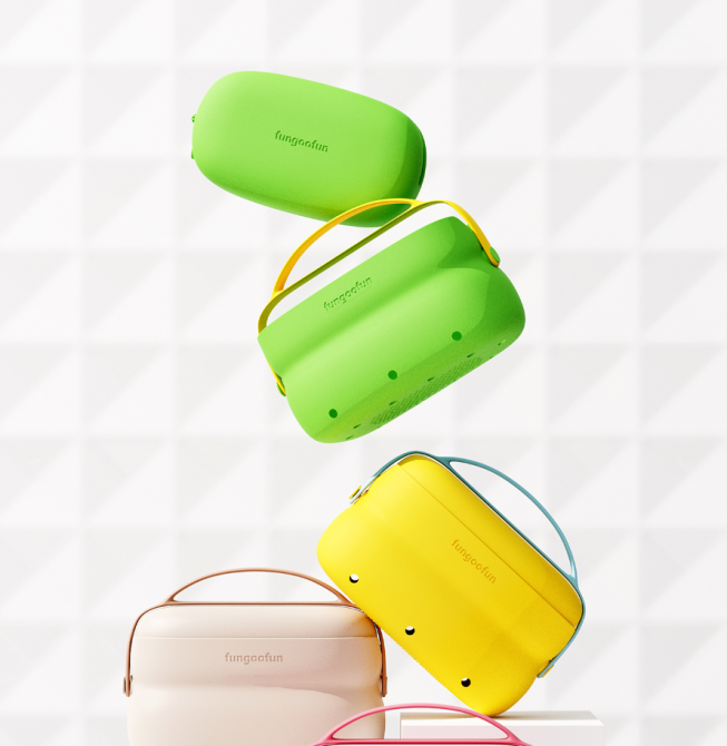 Сумка 2в1 силіконова косметичка водонепроникна для аксесуарів у ванну кімнату і душ, дорожня, зелена Кам'янець-Подільський - фото 2