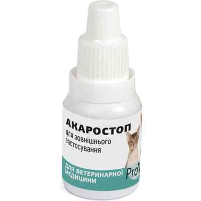 Краплі для тварин ProVET Акаростоп Для котів собак та кроликів Для зовнішнього застосування 10 мл (4823082411528) Вінниця