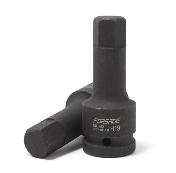 Головка 3/4" з насадкою Hex 19мм ударна Forsage F-2649019 Одеса - фото 1