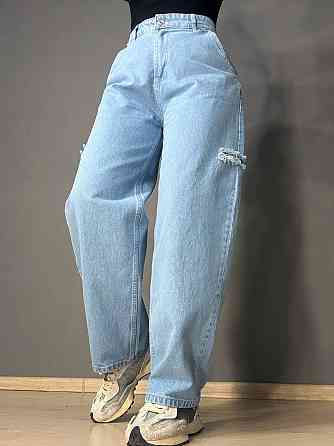 Джинси жіночі XRay 241-7374 skater jeans банани рвані блакитні, блакитний, 34, 34, 71 см, 96 см Київ