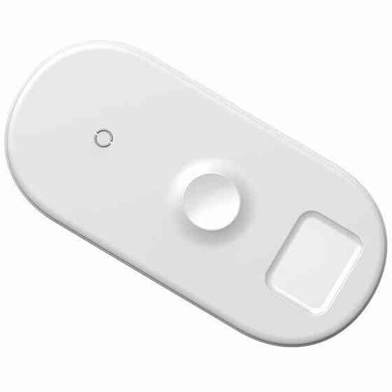 БЗП Baseus Smart 3in1 Wireless Charger For Phone+Watch+Pods 18W MAX White Киев