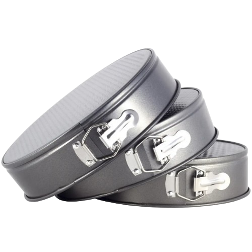 Набір роз'ємних форм для випікання 3шт (d24/26/28*6,5см) вуглецева сталь 100700 Ofenbach Житомир