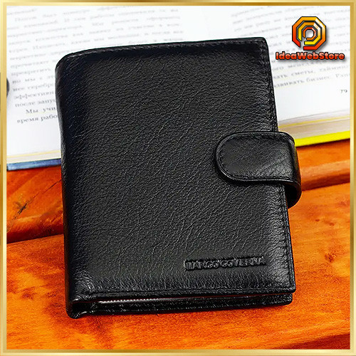 Чоловічий шкіряний гаманець з натуральної шкіри Marco Coverna. Портмоне зі шкіри Київ - фото 1