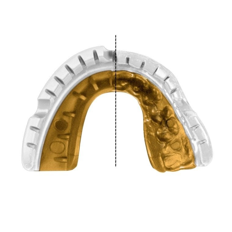 Капа OPRO Gold Braces під брекети доросла (вік 11+) White/Gold (art.102506004) Каменское - изображение 8