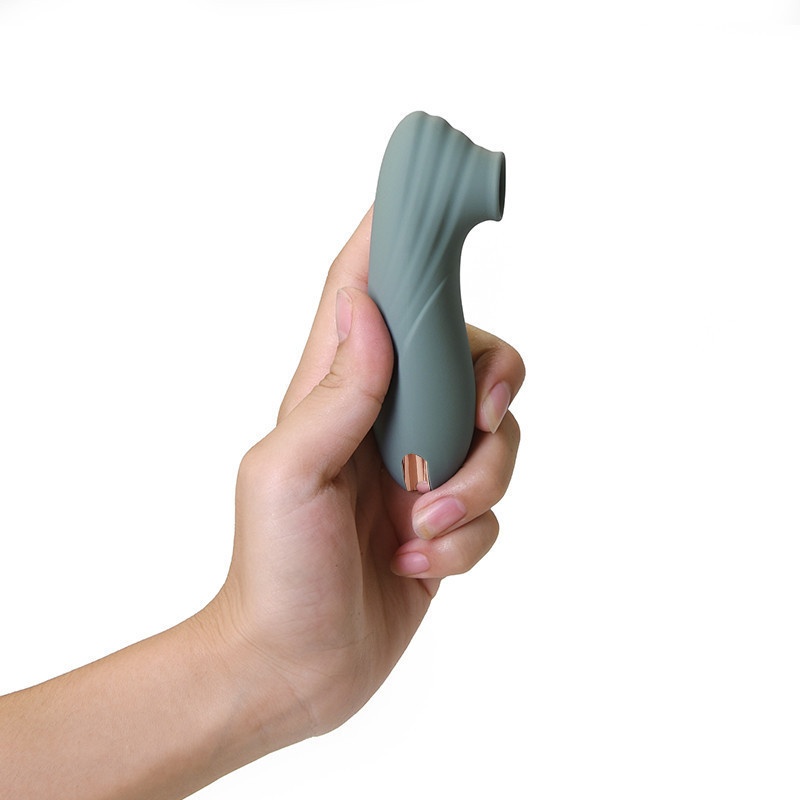 Вибратор клиторальный Sweet Em с вакуумом, серо-голубой, 11 см Sex Aura Киев - изображение 4