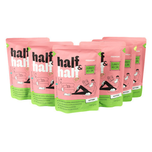 Набор влажных кормов Half&Half 