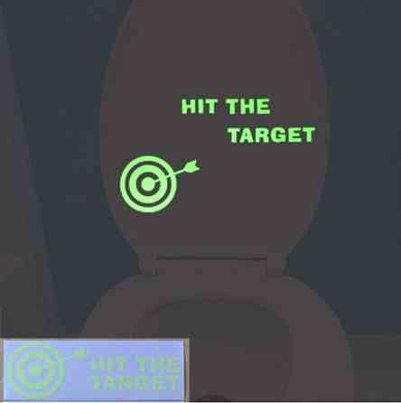 Наклейка для унітазу світиться Київ