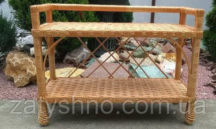 Полка плетеная для обуви из лозы Киев - изображение 3