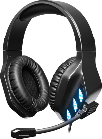 Игровые наушники Defender Rival 2.2м с микрофоном и подсветкой (Черный) Винница