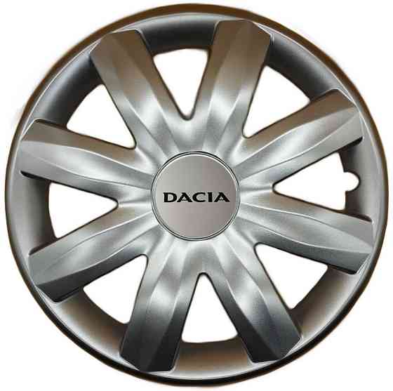 Автомобильные модельные колпаки R14 Dacia 221 4шт, SJS, серебряные Киев