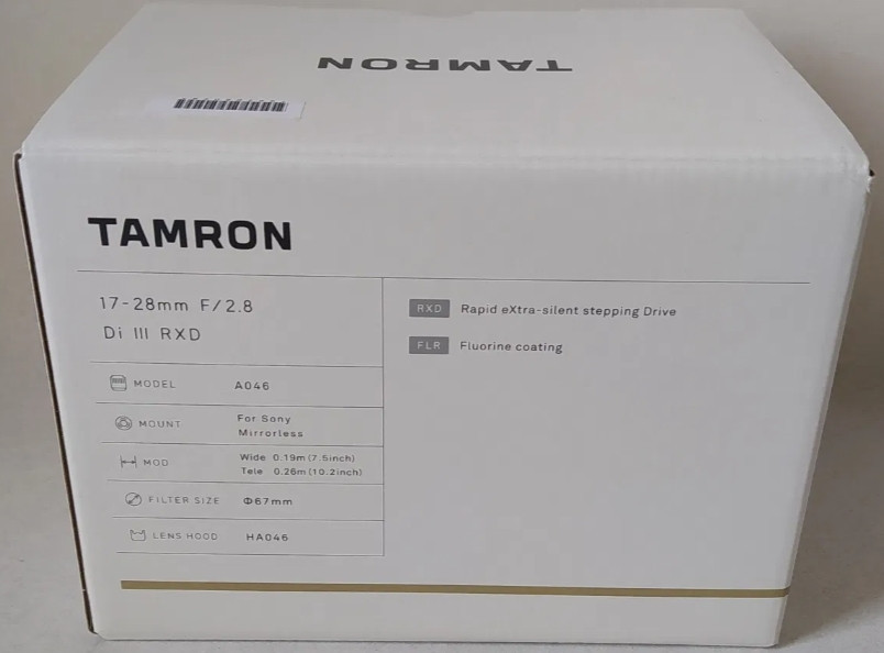 Объектив: Tamron AF 17-28mm f/2.8 Di III RTX (Sony -E) Харьков - изображение 2