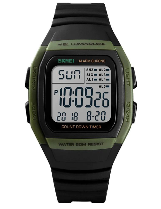 Годинник наручний SKMEI 1278AG, ARMY GREEN, 11374 Дніпро - фото 1