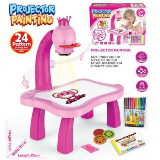 Детский стол проектор для рисования Projector Painting музыкальный Киев - изображение 1