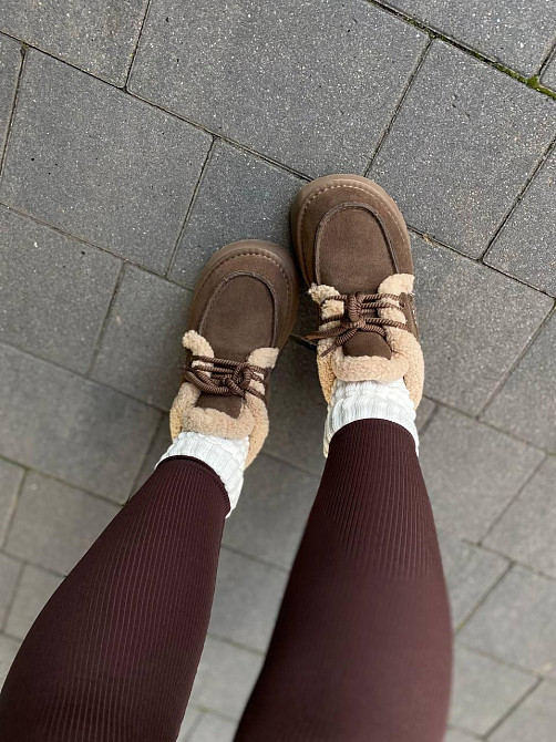 Угги жіночі ITTS S7985-35 коричневі (зима, замша натуральна) (6023) Коломыя - изображение 7