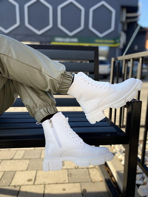 Жіночі черевики GREMMY білі натуральна шкіра зима 37р.38р.(4264) Коломия - фото 8