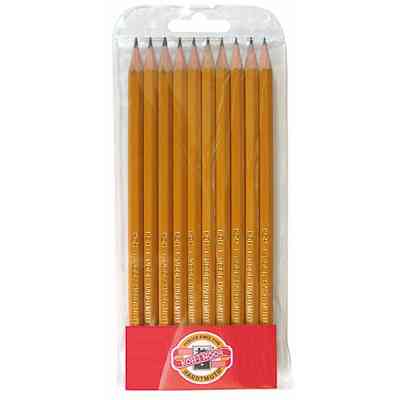 Олівець графітний Koh-i-Noor 3H без гумки корпус Жовтий (1570.3H) Вінниця