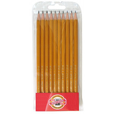 Карандаш графитный Koh-i-Noor 3H без резинки корпус Желтый (1570.3H) Винница - изображение 2