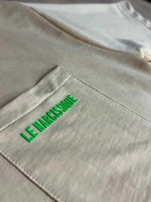 Костюм женский CAPPITONE 20101 оверсайз футболка и брюки-джогеры с надписью бежевый, бежевый, L Киев - изображение 2