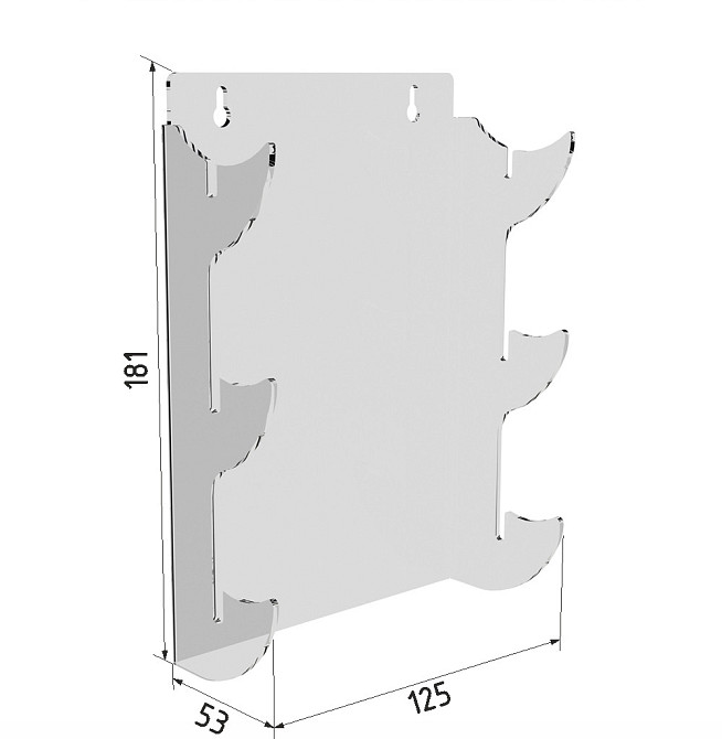 Подставка для ножей EKOSTAR 3 яруса настенная Киев - изображение 3