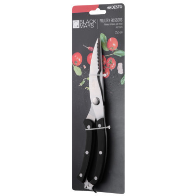 Кухонні ножиці Ardesto Black Mars для птиці 25,5 см Black (AR2125PB) Вінниця - фото 3