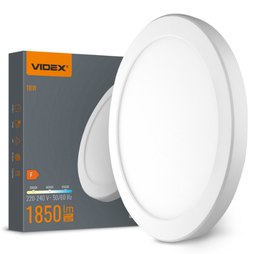 LED Світильник 18W круглий білий VL-DL6R-18CW Videx Житомир - изображение 2