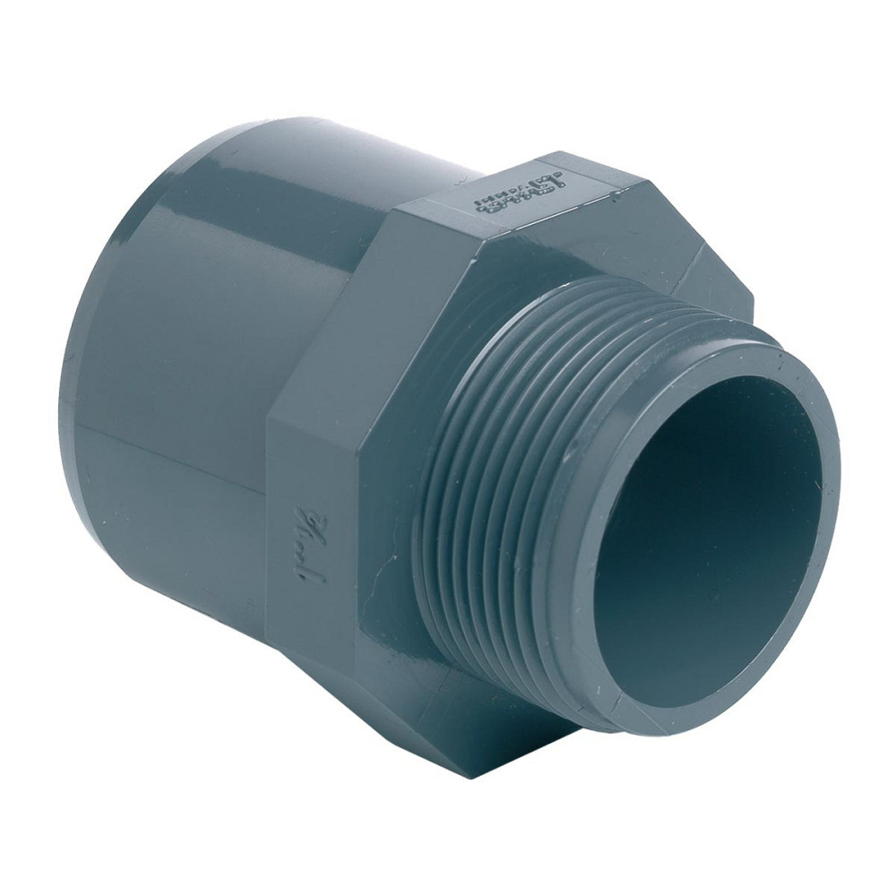 Муфта ПВХ Effast RGRAMG075H перехідна, із зовнішньою різьбою d75x90x2-1/2" Київ - фото 1