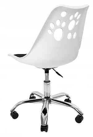 Кресло офисное компьютерное Bonro B-881 рабочее для компьютера офиса дома Бело-черный Киев