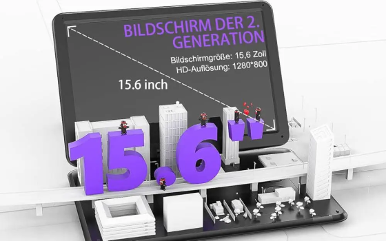 Портативний DVD-плеєр BOIFUN BFN-161 17.5" (екран 15.6"): поворотний HD дисплей, акумулятор 5000 мАг, USB, SD, Anti-Shock Київ