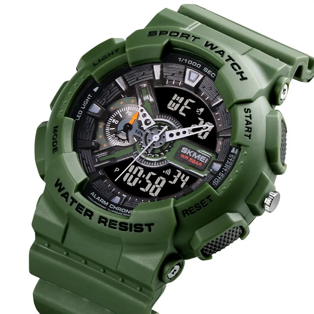 Наручний тактичний годинник Skmei 1688 (Зелений) Вінниця - фото 3