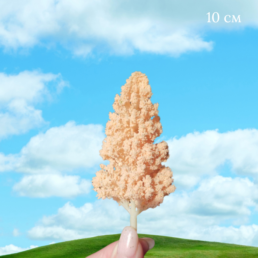 Цветущее дерево 10 см Персиковое для макетов, миниатюры, песчаного стола, мини-сада, моделирования Одесса - изображение 1