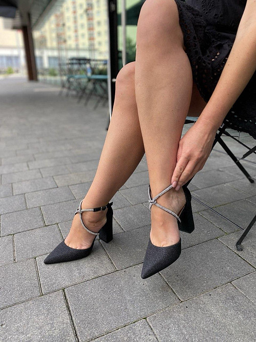 YES MILE Босоніжки жіночі YES MILE LEI-87 чорні (літо, еко-шкіра з напиленням) (5884) Коломия - фото 8