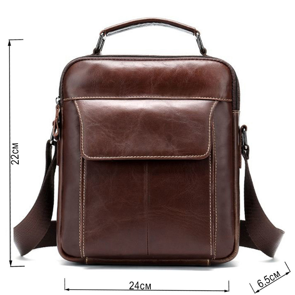 Сумка мужская кожаная Vintage 14835 Коричневая Киев - изображение 3