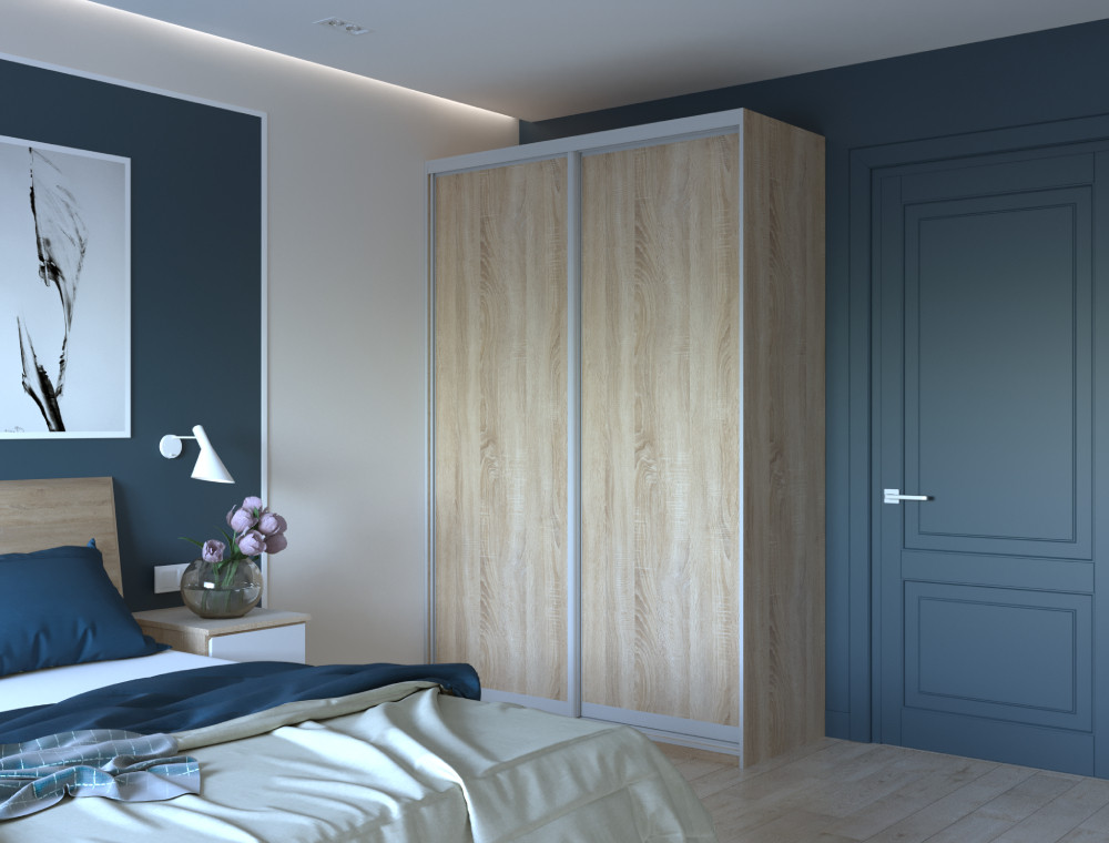 Шкаф-купе двухдверный Doros Сити Лайт 150х60х225 см Дуб сонома (DRS-011093) Днепр - изображение 1