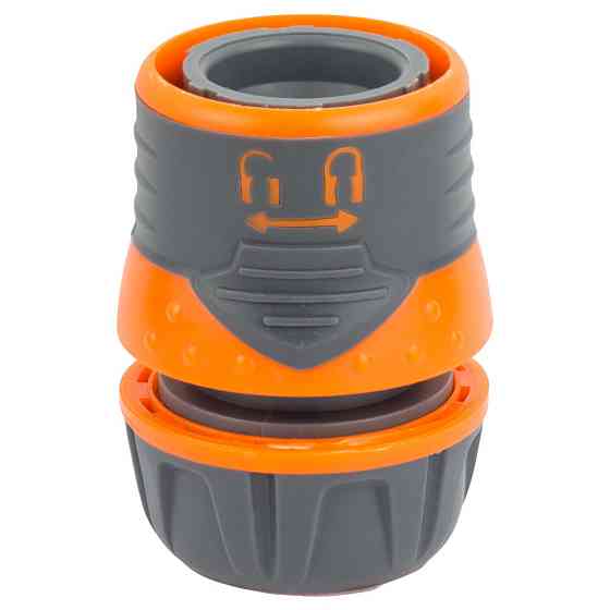 Конектор 1⁄2" швидкознімний для шланга 1⁄2" із замком (ABS+TPR) FLORA (5015464) Київ