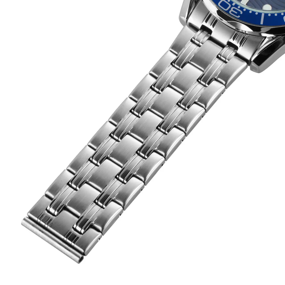 Чоловічий класичний годинник Skmei 9276 (Сріблястий з синім циферблатом) Вінниця - фото 11